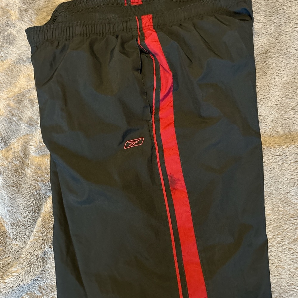 Reebok baggy vintage red and black track pants - Picture 3 of 5